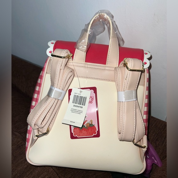 ❗️SOLD❗️NWT Strawberry Shortcake Gingham Mini Backpack - Picture 6 of 9
